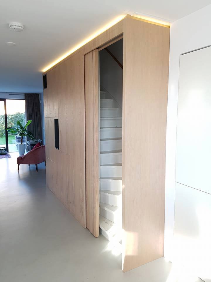 Wall Unit Secret Stairs